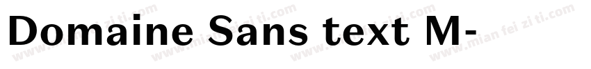 Domaine Sans text M字体转换